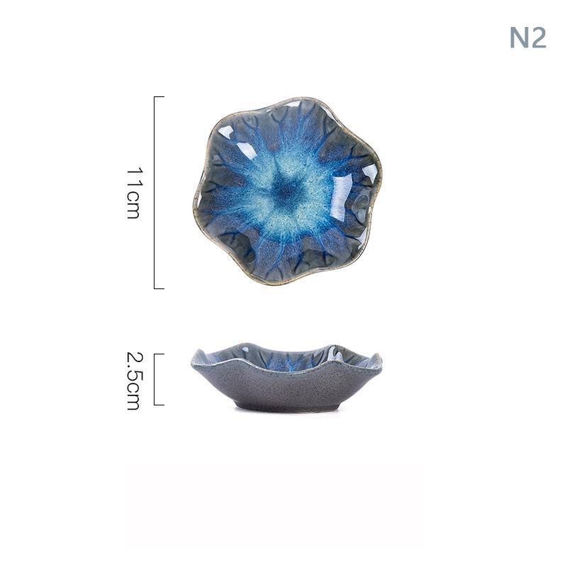 1 шт. керамическая тарелка для дегустации в форме цветка, фарфоровая тарелка для орехов, маленькая тарелка, мини-соевый соус, приправа, столовые приборы, кухонные принадлежности, аксессуары