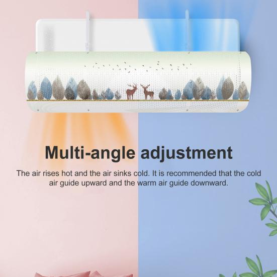 1 комплект Беспробивной Многофункциональный Кондиционер Регулируемый угол наклона лобового стекла ПП Кондиционер