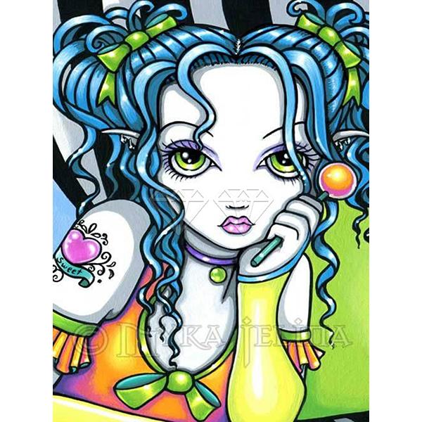 5D DIY Алмазная картина Набор Миллениал Девушка Искусство Алмазная вышивка Стразы Украшения для дома