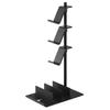 Smart Game Console & Controller Stand with Movable Dividers, Black, W15 X D21 X H40.8cm, Charges While Placed, Adjustable Height and Orientat