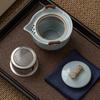 Китайский ручной чайный сервиз Ru Kiln Kuaike Cup, традиционный набор из 1 чайника и 2 чашек, переносной чайный набор в мешках для хранения, китайский дорожный чайный сервиз
