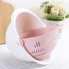 Joliannss Double Drain Basket Bowl Washing Kitchen Strainer Noodles Vegetables Fruit