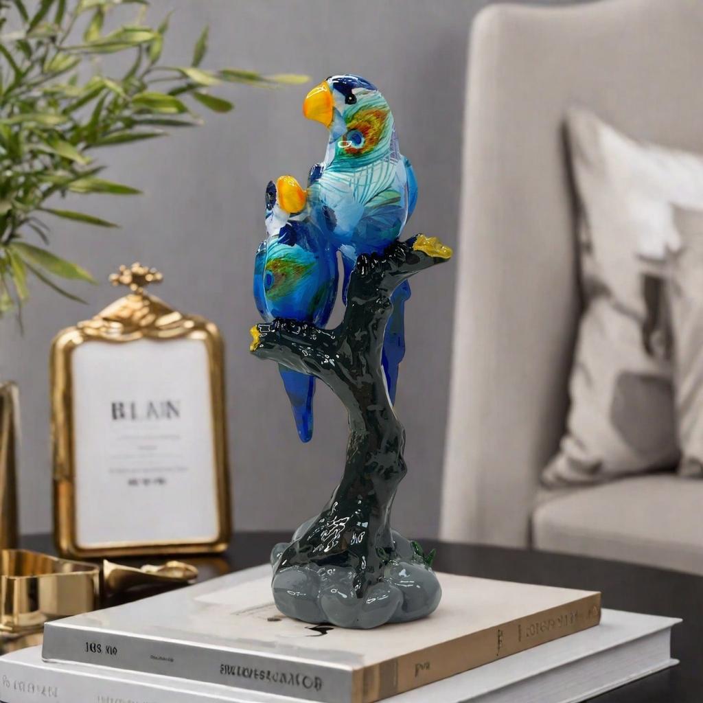 Новая статуя попугая гостиная тумба под телевизор украшения из смолы аксессуары для дома гостиная вход украшения для поделок