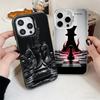 Конкурентная шахматная игра Мягкий чехол для телефона для iPhone 15 16 17 Pro Max 17Air 16E 14 Plus 13 12 Mini Ударопрочный чехол Задняя панель