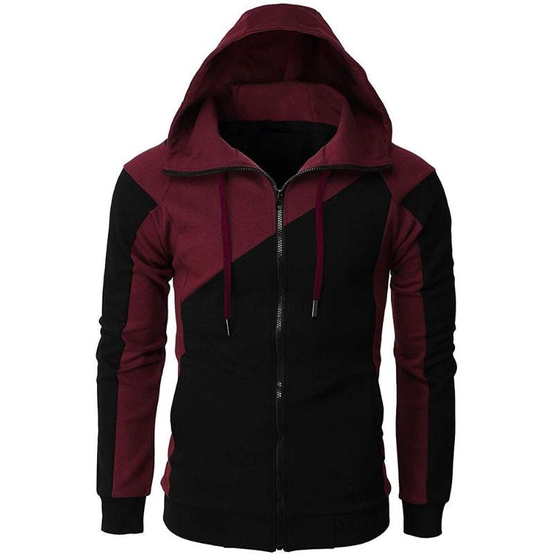 Hooded Men's Casual Fashion Long-sleeved Sports Sweater Jacket