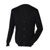 Mens V Neck Button Fine Knit Cardigan