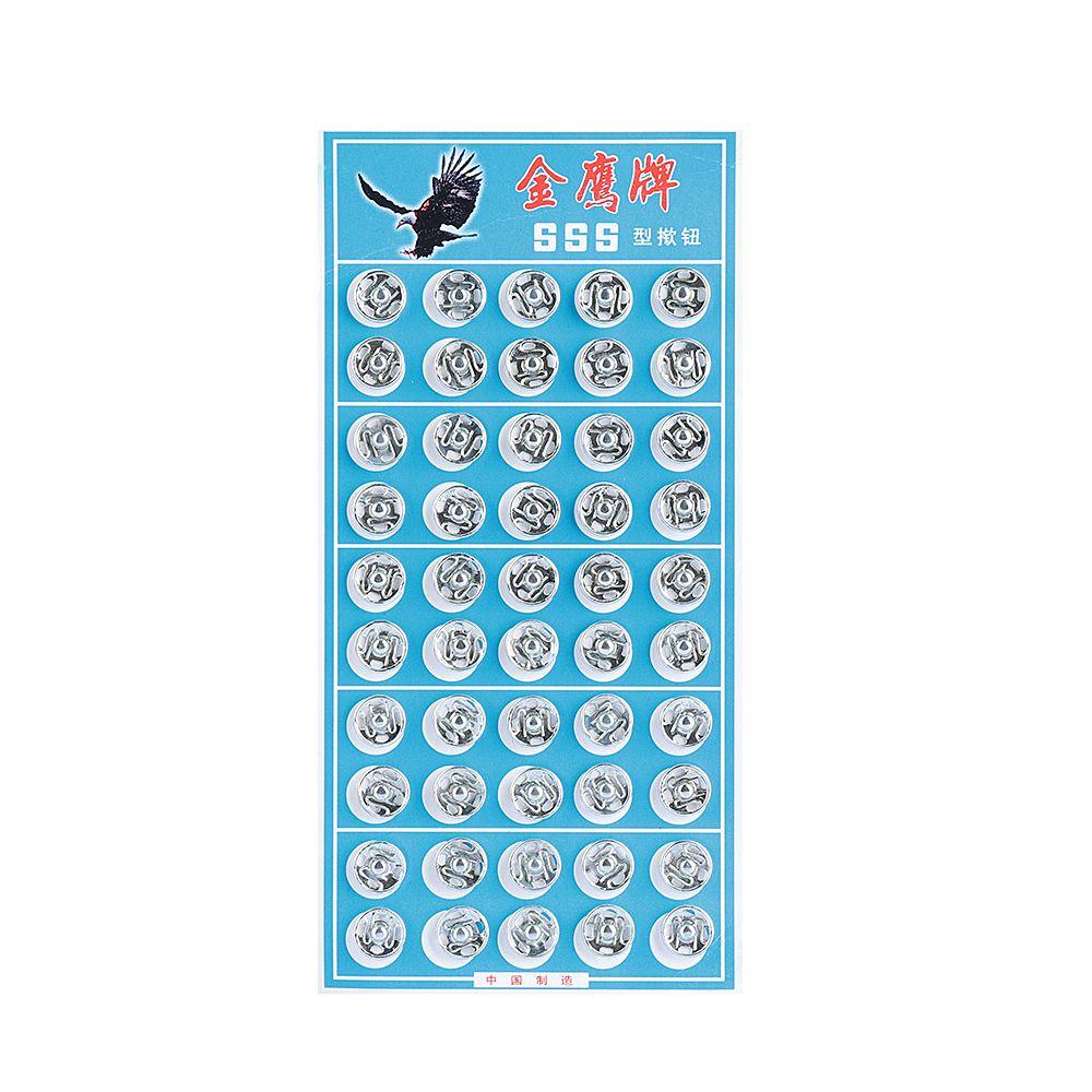 50 Pairs/set Clothes Shirts Stainless Steel Scrapbooking Press Button Fasteners Metal Snap Buttons