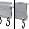 Universal 60 Cm Camping Hook Rail With Piping 8 Hooks For Caravan Motorhome Tent Roof Poles Or Piping Strips Coat Hooks Racks