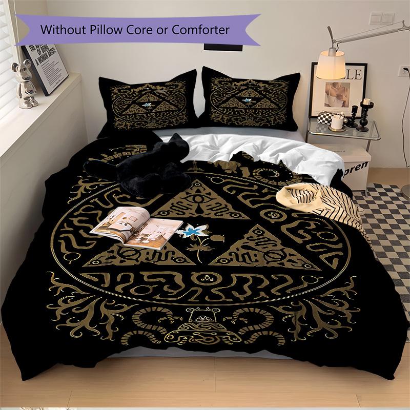 Triforce Symbol Artwork Print 3Pcs Bedding Setduvet Cover With 2 Bedropillowcase Home Birthday Gift