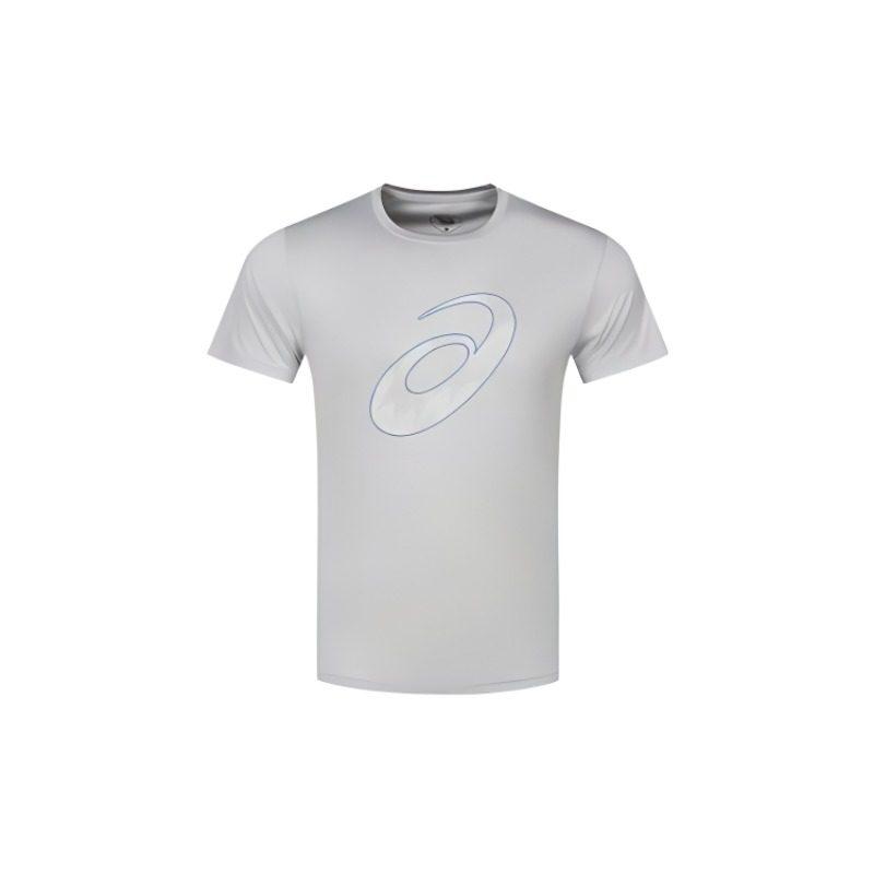 ASICS T Shirts Men's Gray Crew Neck Moderate 2011D076-020