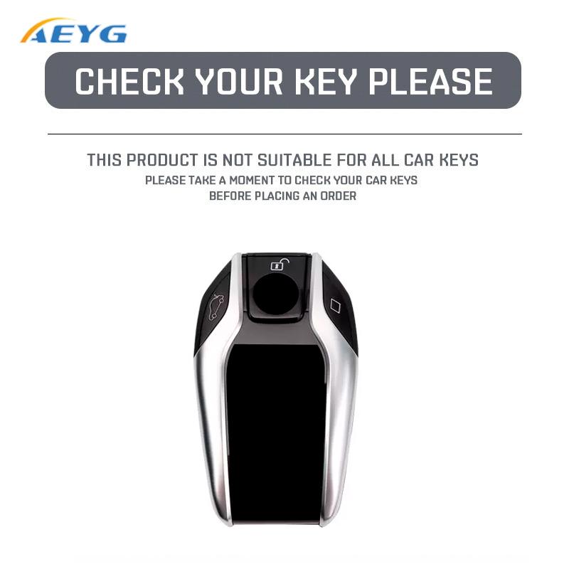 Leather Car Key Case Full Cover for BMW 5 7 Series G11 G12 G30 G31 G32 I8 I12 I15 G01 X3 G02 X4 G05 X5 G07 X7 Key Chain
