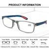 PC Business Eyeglasses Blue+Grey Eye Protection Portable Reading Glasses  Men Women