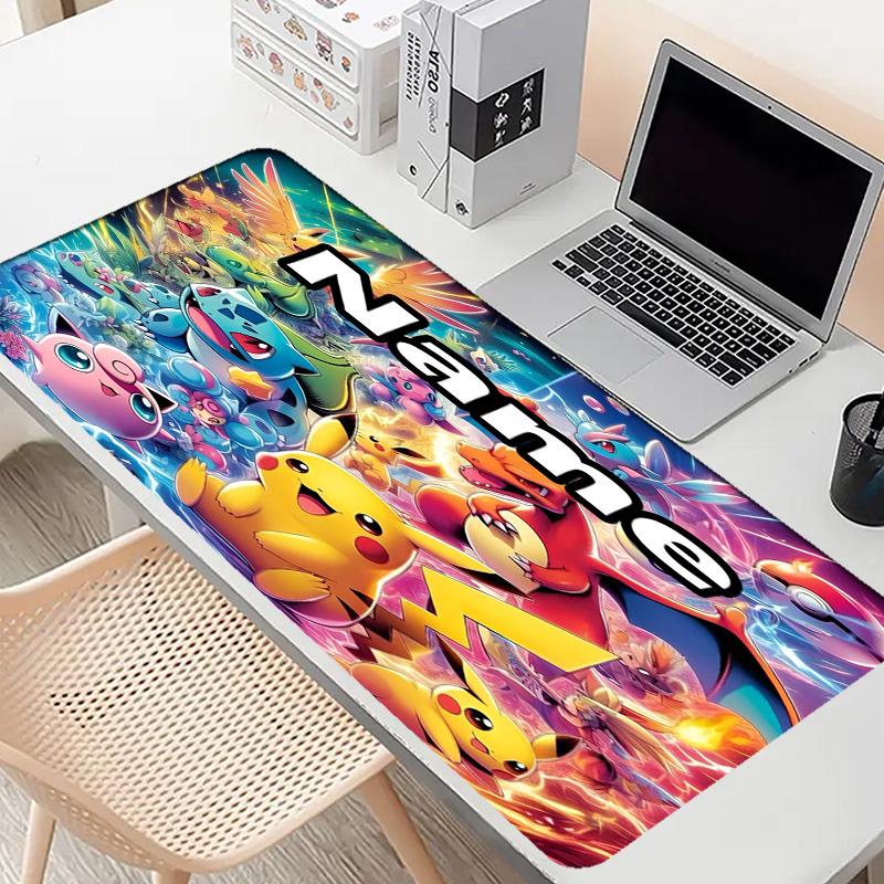 Custom Name Personalized Anime Pattern Mousepad, Laptop PC Desk Mat, Decorative Desk Mat for Home Keyboard Pad Gift