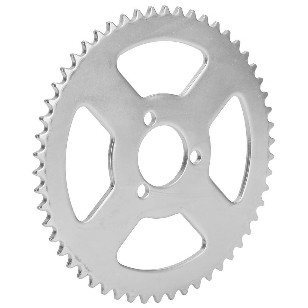 T8F 54T Sprocket 29mm 3 Hole White Steel Crankset for 4749cc Mini Motorcycle ATV Kart
