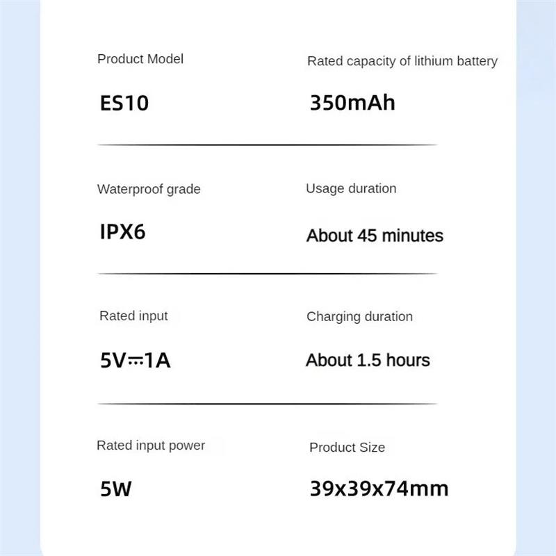 Lenovo Электробритва ES10 мужская деловая портативная бритва IPX6 водонепроницаемая бритва с высокоскоростным двигателем полностью подходит