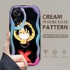 Cute Cartoon Pattern Cream Texture Casing Wavy Edge Soft Silicone Cover Phone Case for OPPO Reno Realme