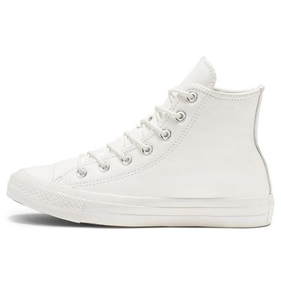 Простые Легкие Высокие Кеды из Канваса Женские Кроссовки Белые 165418C
