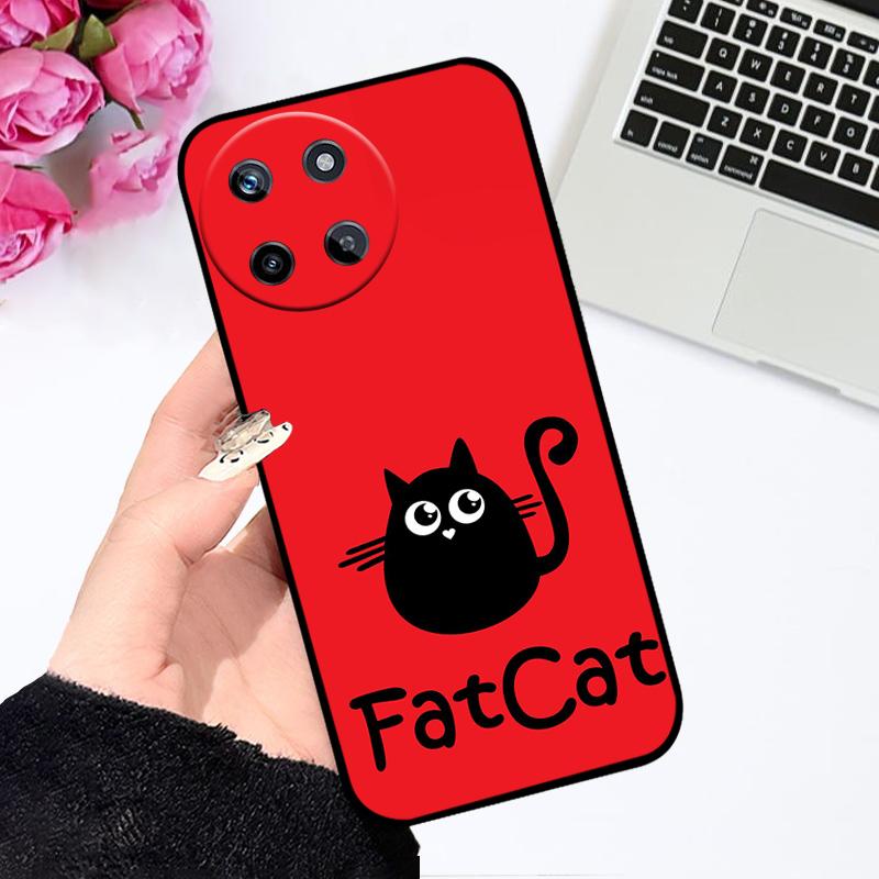 Чехол для Realme 11 4G 5G Цветочный Рисунок Мягкий Силикон ТПУ Чехол для Телефона Для Realme 11 Pro+ Para 11 Pro Plus Бампер Мультяшный Милый