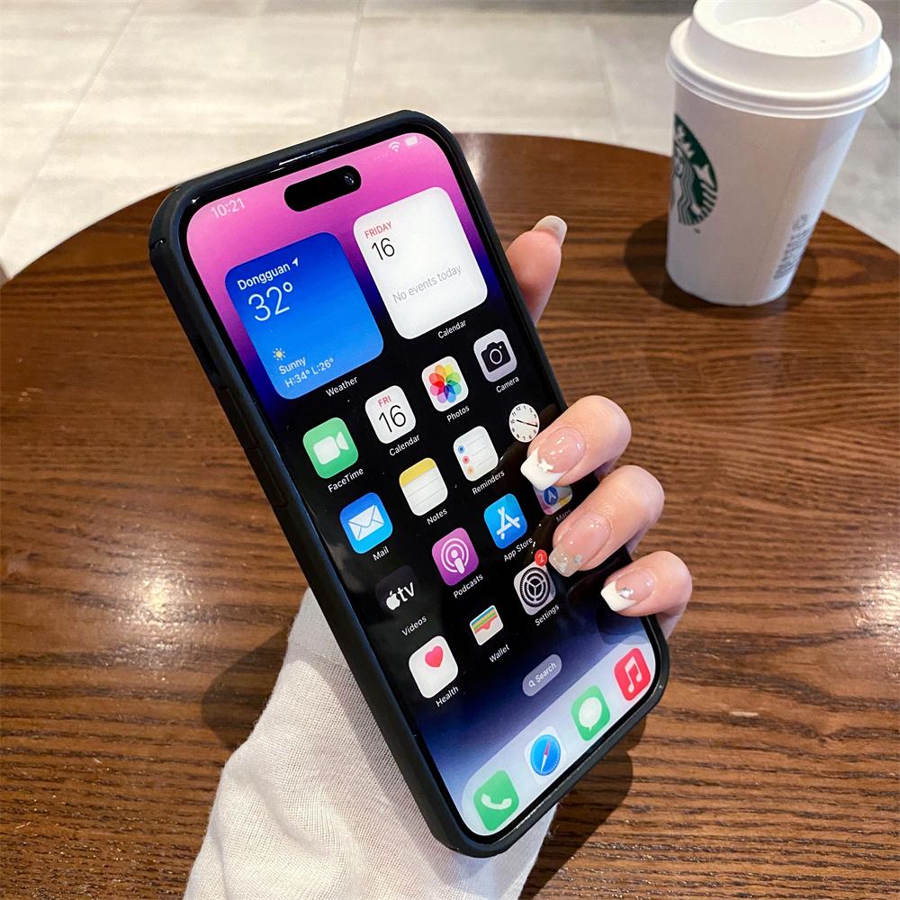 Роскошный гибридный защитный чехол из углеродного волокна для Iphone 14 13 12 11 Pro Max Plus X Xs Xr 7 8 Se Pc + защитный бампер из ТПУ