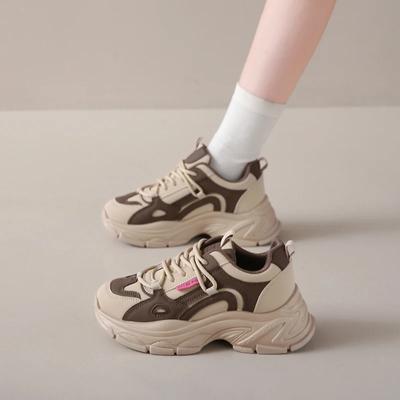 Осенняя популярная высококачественная обувь для пап, спортивная и женская обувь для отдыха, толстая подошва, круглая носовая часть, большие носовые части, несколько моделей, звездная обувь