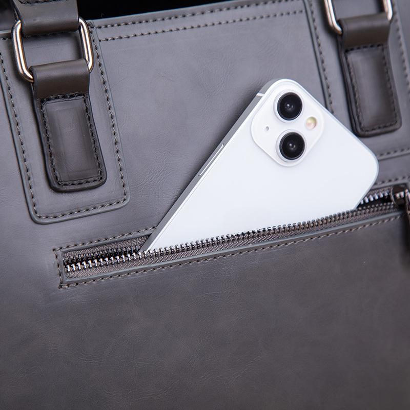 Мужская сумка через плечо Business Commuter Messenger Bag 14 дюймов Компьютерная сумка Швейный износостойкий портфель