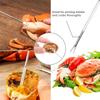 10Pcs Seafood Tools Set Crab Leg Tools Set with 2 Crab Leg Crackers and 2 Stainless Steel Crab Forks Lobster Leg Opener Set