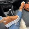 Women Platform White Sneakers Ladies Fashion Trainers Baskets Shoes Femme Casual Chunky Vulcanized Shoes Female Big Size 43