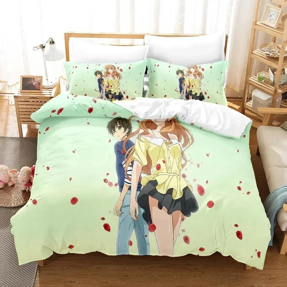 Golden Time Bedding Set Single Twin Full Queen King Size Bed Set Adult Kid Bedroom three-piece suits 3D Print Anime Bed She