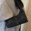 Vintage casual large capacity suede underarm bag autumn new matte commuter fashion shoulder bag crescent bag