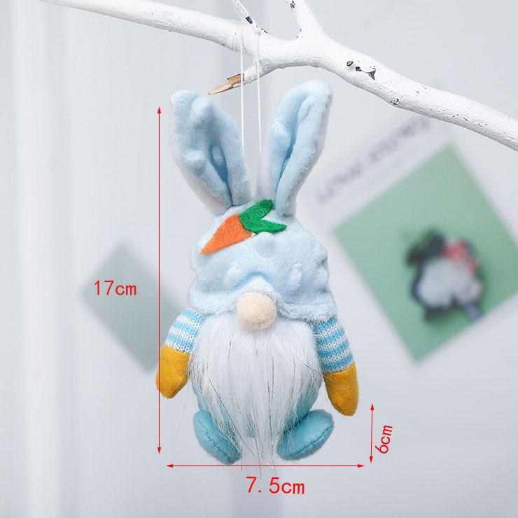 Пасхальный кролик гоблин гном настольная подвеска мультяшная кукла праздничная сцена украшение