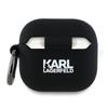 Karl Lagerfeld Kla4Runchk Airpods 4      Cover Black/Black Silicone Choupette Head 3D