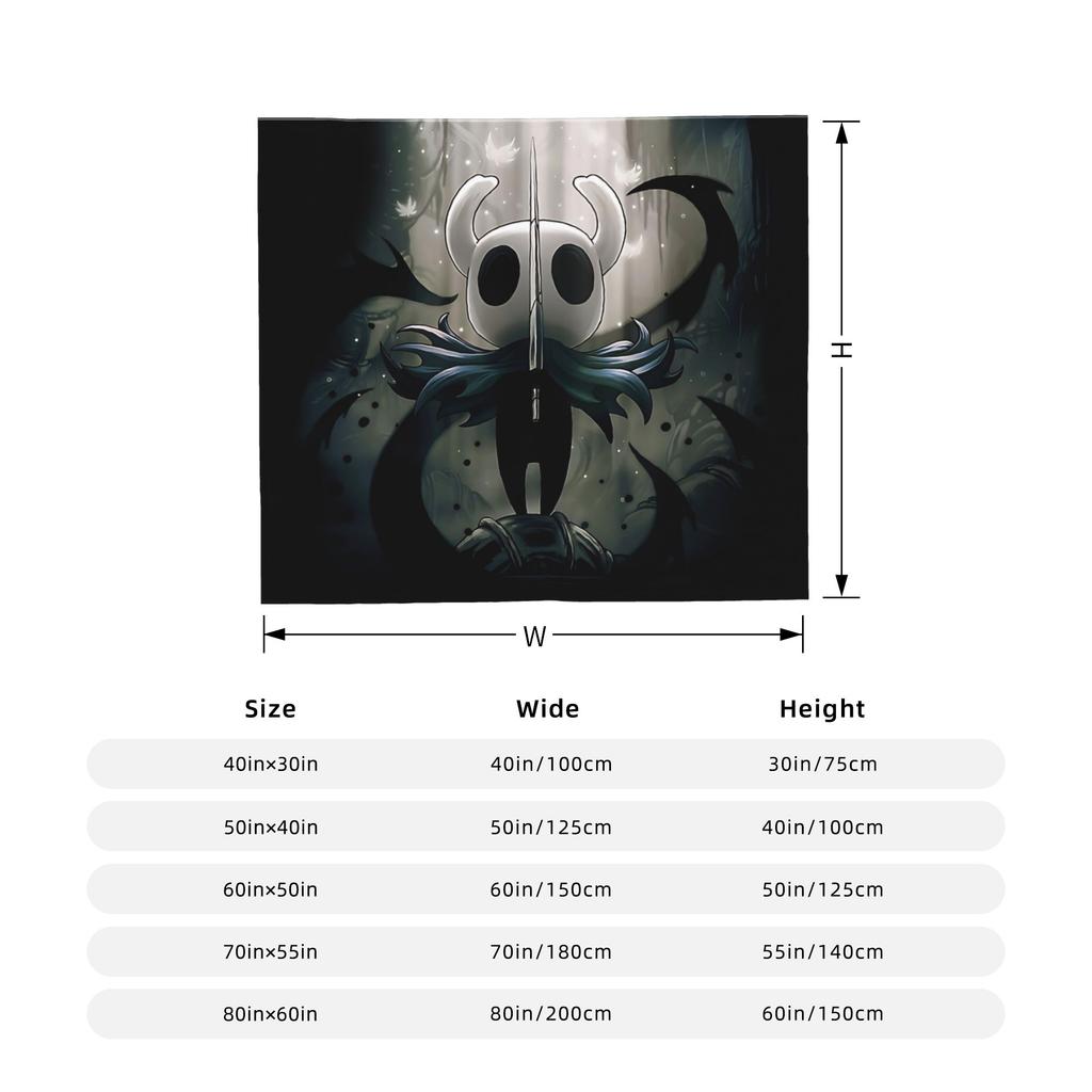 Hollow Knight Silksong Пушистое одеяло Мультяшное индивидуальное плед для дома 200x150см Плюшевое тонкое одеяло