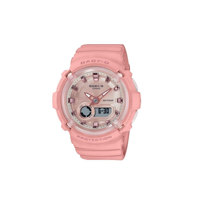 Casio Серия BABY-G Спортивная серия Мировое время Секундомер Автоматический календарь Водонепроницаемый Кварцевый механизм Японские и корейские часы BGA-280-4APR-person
