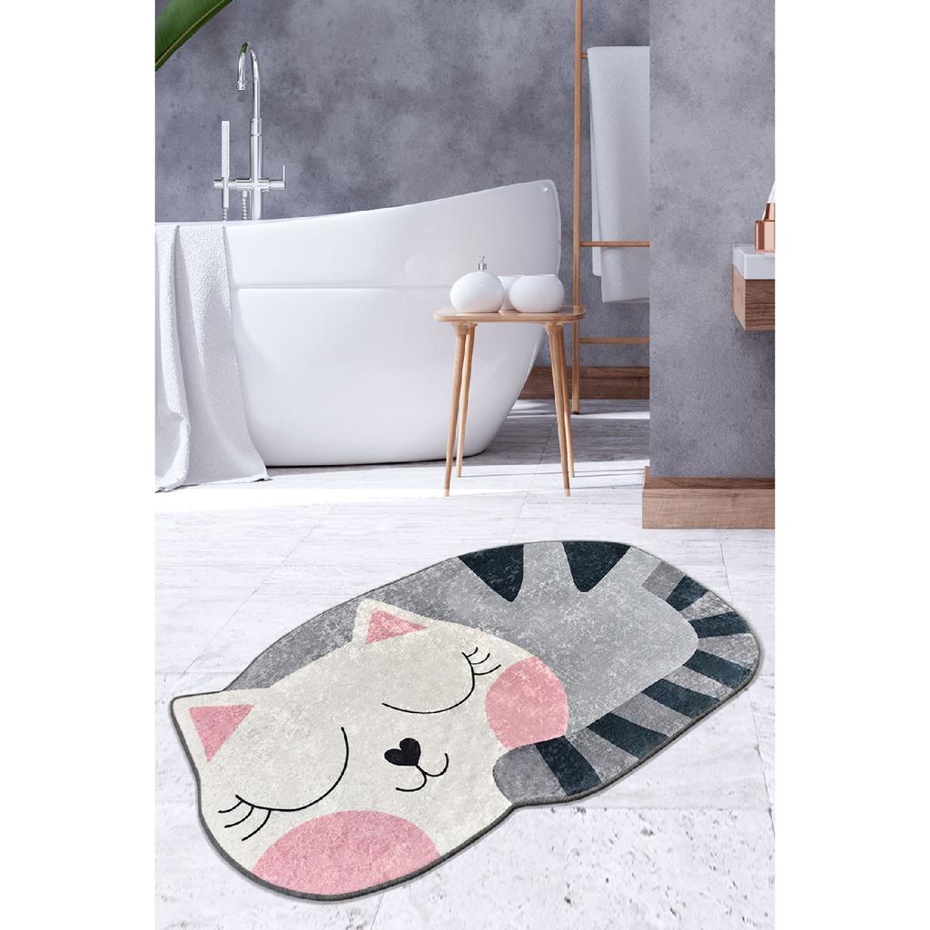 Big Cat 60x100 Cm Bathroom Rug Djt