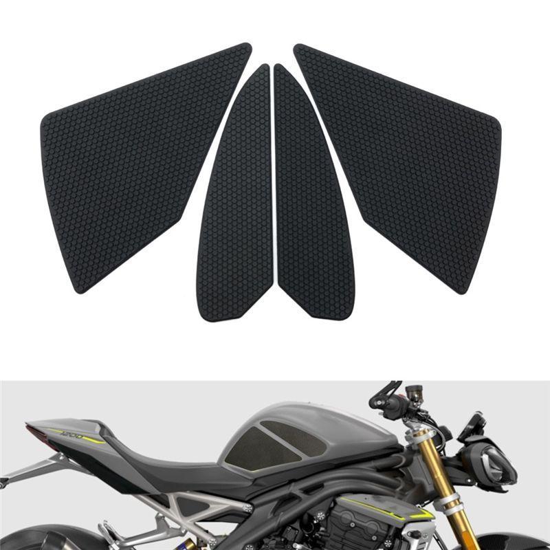 XXR-Motorcycle Tank Traction Pad Anti Slip Sticker Gas Knee Grip Protector For TRIUMPH SPEED TRIPLE 1200 RR -