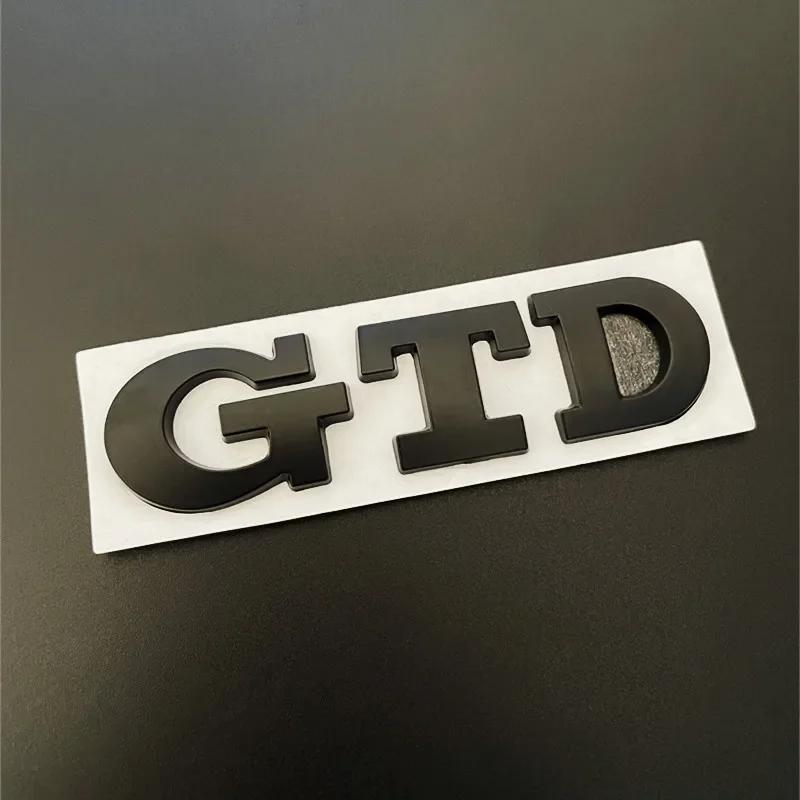ankfz6 3D Metal Front Grille GTD Logo Emblem Rear Trunk Badge Stickers For Volkswagen VW Golf 2 4 5 6 7 R MK2 MK3 MK4 Car Accessories