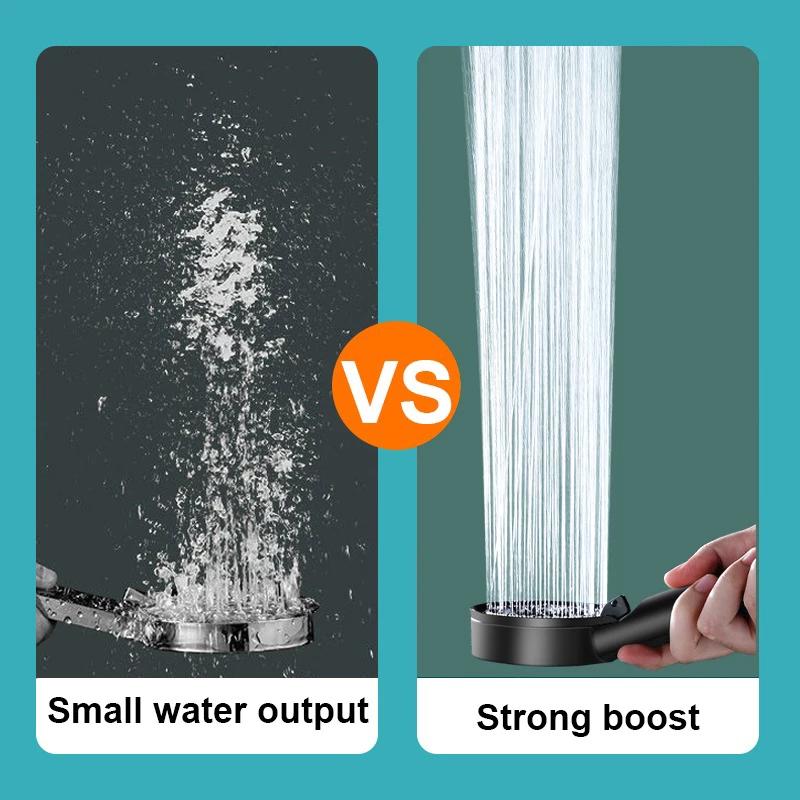 5 режимов, экономящая воду насадка для душа высокого давления, турбо-душ, регулируемый душ, аксессуары для ванной комнаты