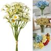 Silk Petals Artificial Daisy Flowers Multicolor Faux Chrysanthemum  Bridal Bouquet