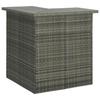 VidaXL Corner Bar Table Grey 100x50x105 Cm Woven Resin