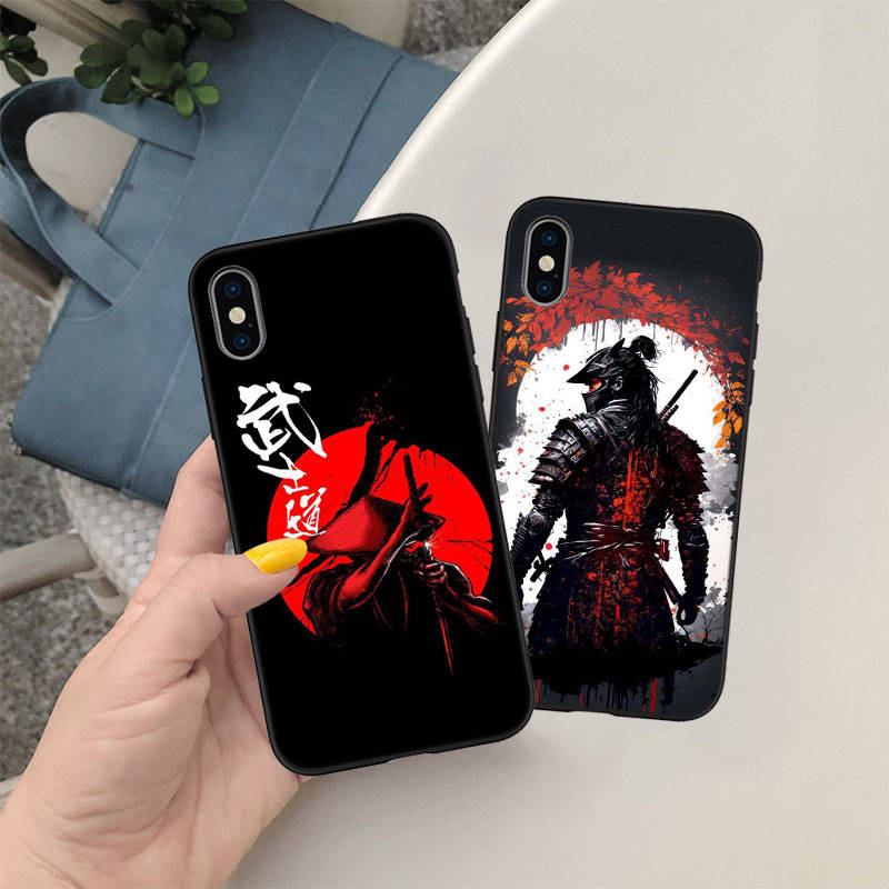 Чехол для телефона ED26 Japan Samurai для iPhone 6 6s 7 8 11 12 13 14 15 XS Pro Max XR X SE Samsung S20 S21 S22 S23 S24 FE Ultra Plus Lite S21S A55