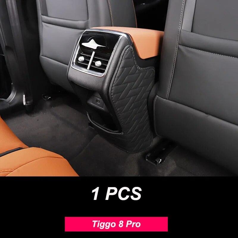 Кожаный антидетский коврик для Chery Tiggo 8 Pro 2021 2022, автомобильный водостойкий защитный чехол на спинку сиденья, сумка для хранения грязи