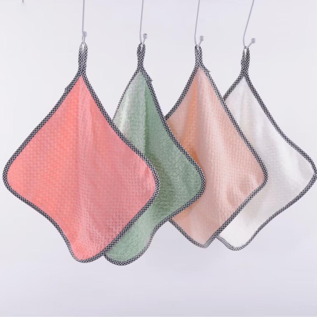 4 шт. Мягкие кухонные полотенца из микрофибры, впитывающие салфетки для мытья посуды, антижировые тряпки, антипригарные масляные полотенца для уборки дома