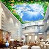 3d Blue Sky Wallpaper White Clouds Ceiling Mural Living Room Bedroom Hotel 3d Ceiling Wallpaper