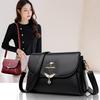 New Fashionable Multi-layer Shoulder Messenger Bag Urban Simple Women's Small Square Bag Large Capacity Medium Mother Bag