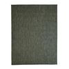 Living Room Rug Jute Look Dark Green 133x170
