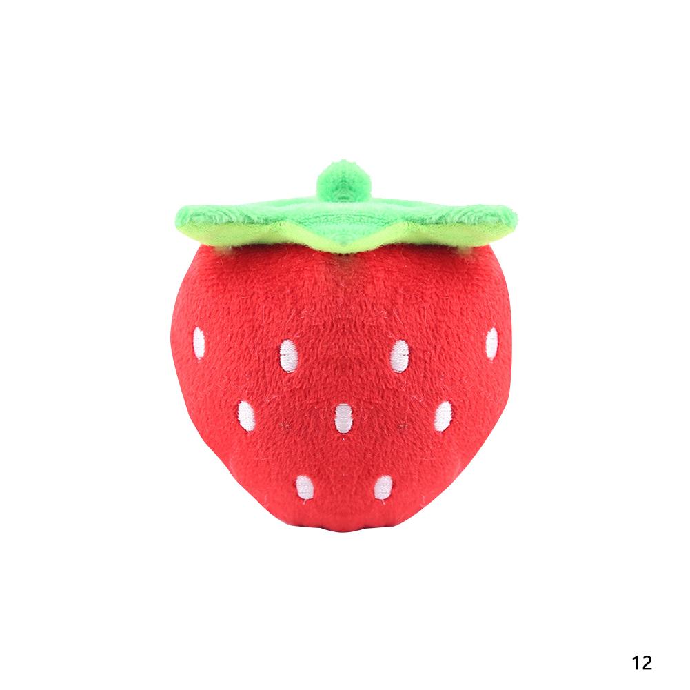 Мягкая пищащая игрушка, игрушки для собак, устойчивая к укусам, чистая игрушка для жевания собак, мяч для дрессировки щенков, фрукты, мультфильмы, животные, товары для домашних животных