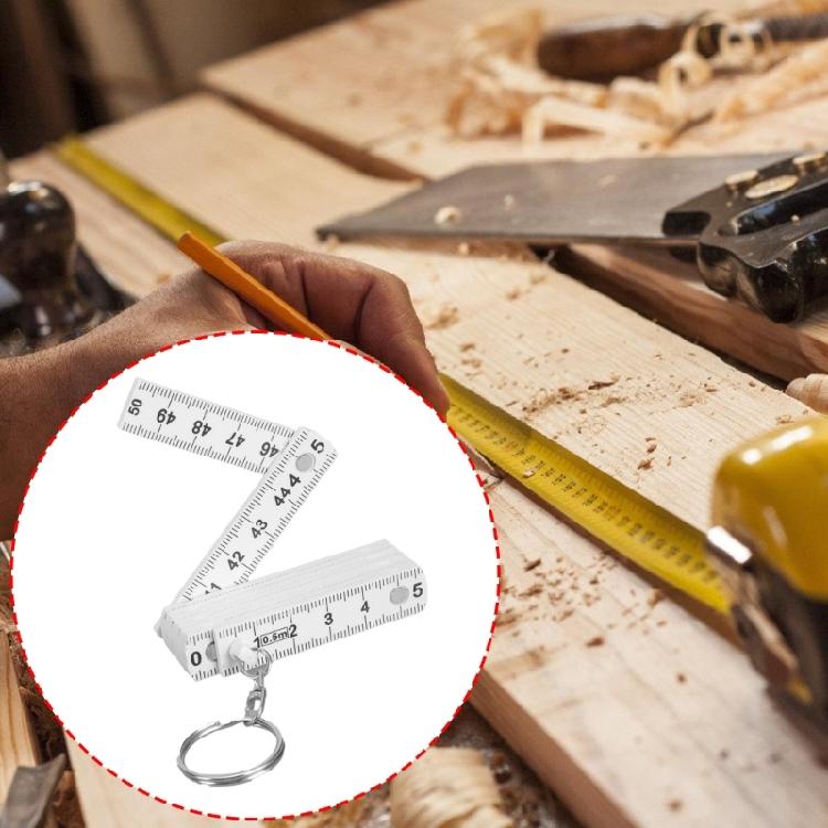 Удобные брелоки-складные линейки длиной 50 см, инструменты для DIY-измерений, идеально подходящие для измерений и многофункционального использования