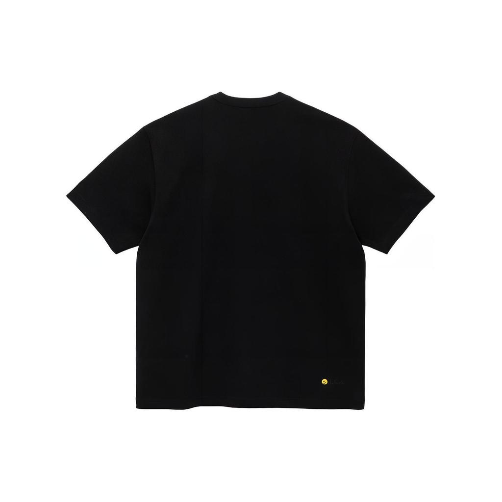 New Era SS24 Футболка с графическим принтом, круглый вырез, короткий рукав, унисекс, черная 14329684