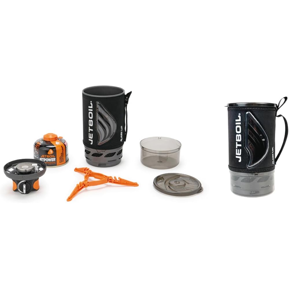 Кемпинговая горелка Jetboil Flash 1,0 л, карбоновая, портативная, уличная
