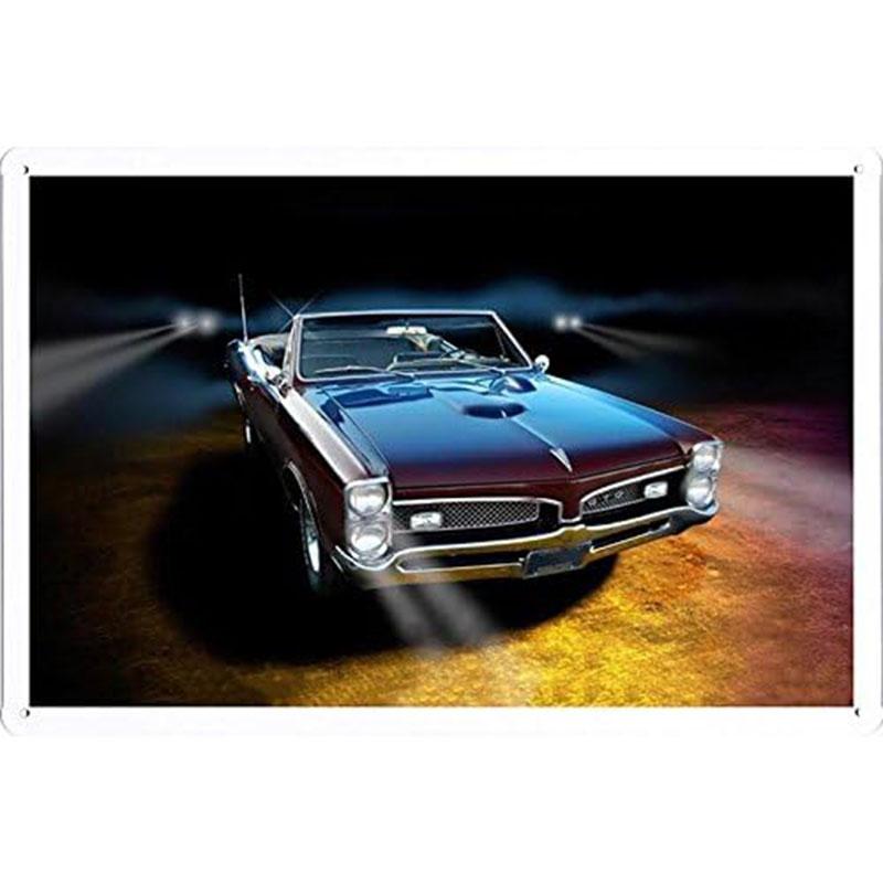 Автомобильные металлические жестяные таблички Плакат Декор стены спортивного автомобиля Винтажные художественные постеры Железная живопись для мужской комнаты Домашнего кафе Гаража Клуба Бара